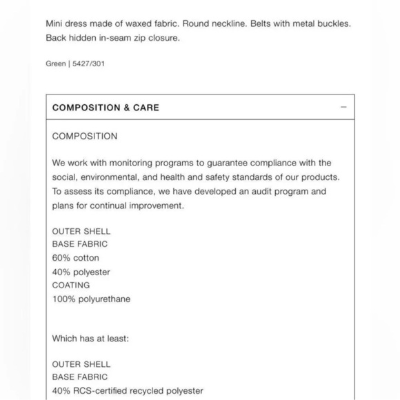 ZARA BELTED WAXED BLOGGERS FAMOUS GREEN DRESS - Picture 10 of 16